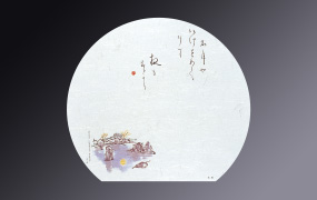 俳句入り半月まっと 名月